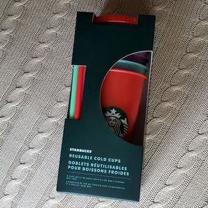 Starbucks Reusable Glitter Cold Cups
